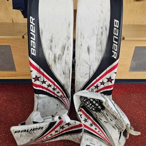 Bauer Hyperlite 2 Regular Goalie Full Set Pro Stock (Used) - Custom Digiprint
