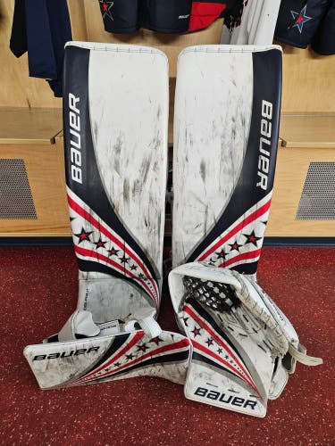 Bauer Hyperlite 2 Regular Goalie Full Set Pro Stock (Used) - Custom Digiprint