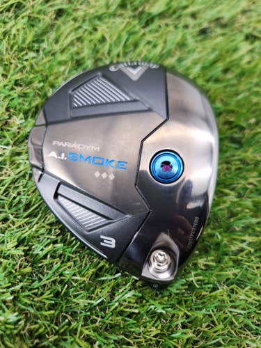 2024 CALLAWAY PARADYM AI SMOKE TRIP DMND 3 WOOD 15* CLUBHEAD ONLY VERYGOOD