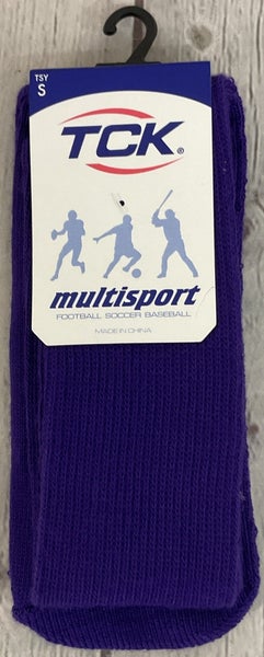 TCK Adult Womens Size Small Multisport Knit Tube Socks Lot of Seven Purple