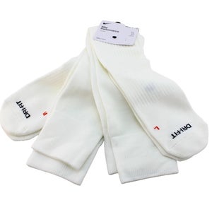 Nike Dri-fit Performance Over The Calf OTC Knee High Socks DJ9737-100 XL White 2 pair pack
