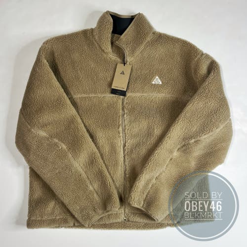 Nike ACG Full Zip Up Canwell Glacier Jacket Khaki Beige
