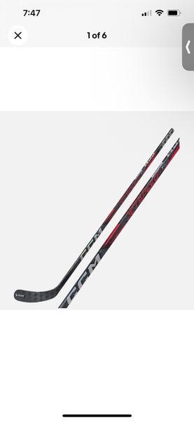 CCM JetSpeed FT7 PRO Hockey Stick Intermediate - Flex 65 Curve 88 Right shot