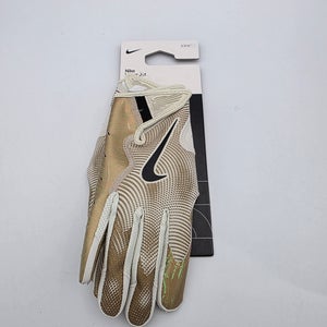 NIKE Vapor Jet 8.0 Energy Football Gloves Gold Green M NWT Magnigrip+