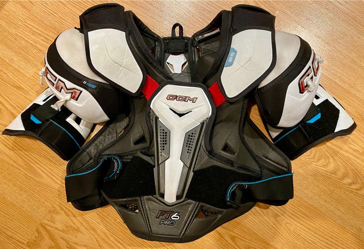 Men's Large Senior CCM Jetspeed FT6 Pro Shoulder Pads Pro Stock (Used)
