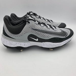 Nike Alpha Huarache Elite 4 Low 'Wolf Grey Dark Smoke Grey' Baseball Cleats Men's Size 13