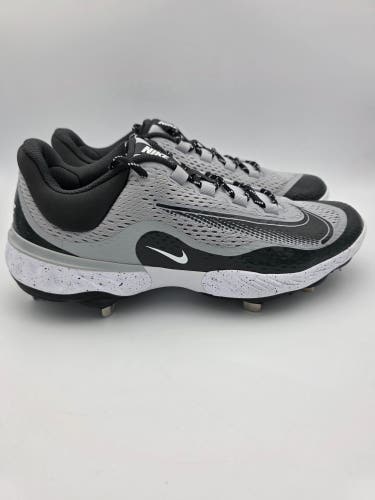 Nike Alpha Huarache Elite 4 Low 'Wolf Grey Dark Smoke Grey' Baseball Cleats Men's Size 13
