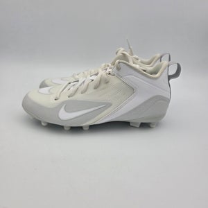 Nike Alpha Huarache 8 Varsity 'White Wolf Grey' Lacrosse Cleats Men's Size 5