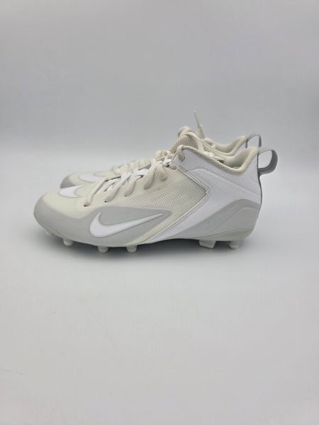 Nike Alpha Huarache 8 Varsity 'White Wolf Grey' Lacrosse Cleats Men's Size 5