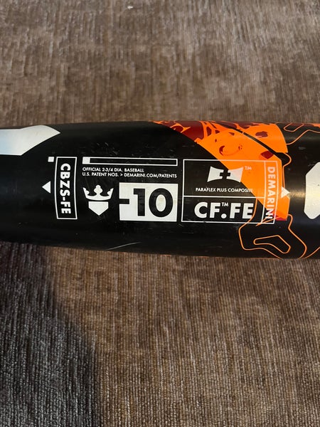 2023 DeMarini CF Mashup Composite USSSA Certified Bat (-10)  19 oz 29" (Used)