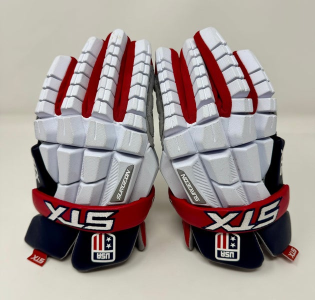 USA STX Surgeon RZR2 Lacrosse Gloves Medium (Slightly Used)