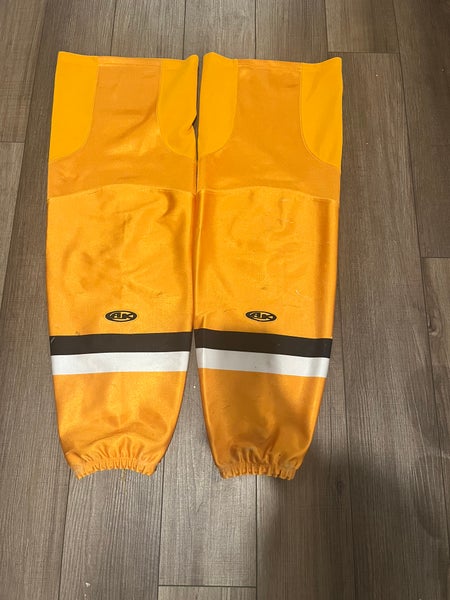 Pro Stock Used AK XL 2019-20 Wheeling Nailers Alternate Hockey Socks