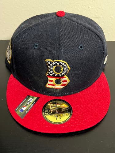 MLB Boston Red Sox New Era 4th of July 59FIFTY Fitted Hat 7 3/8 NWT