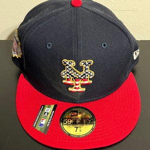 MLB New York Mets New Era 4th of July 59FIFTY Fitted Hat 7 1/8 NWT