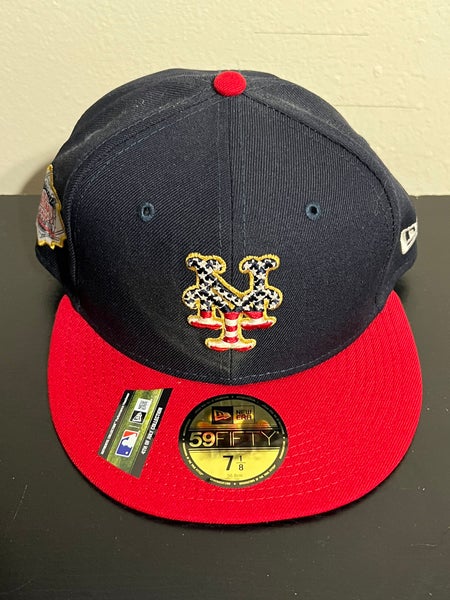 MLB New York Mets New Era 4th of July 59FIFTY Fitted Hat 7 1/8 NWT