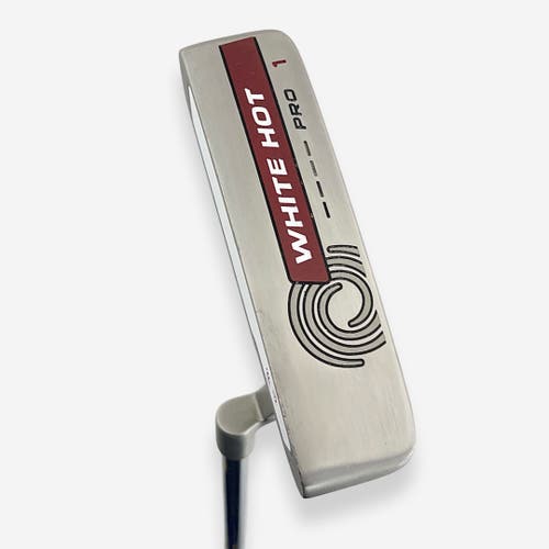 Odyssey White Hot Pro 1 Putter Left Handed Steel Shaft 34.25” W/ Headcover