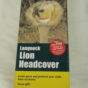 Golf Digest Long Neck Lion Headcover (Fairway Wood, tan) Golf Cover New