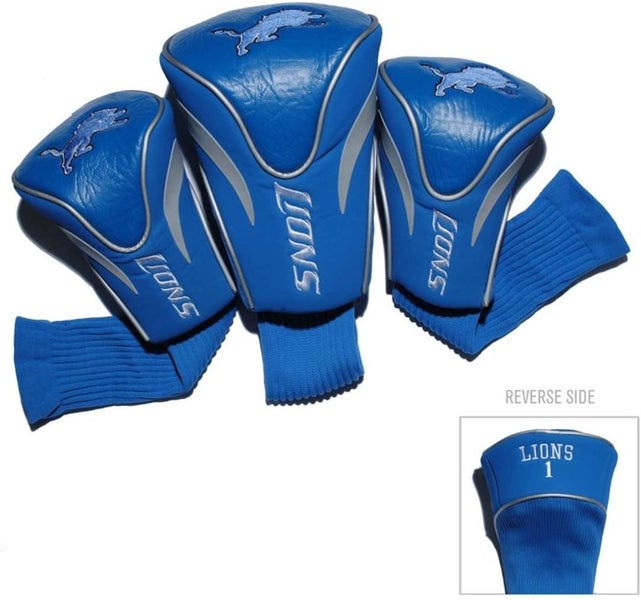 Team Golf Contour Golf Club Headcovers 3pk (Detroit Lions) NFL NEW