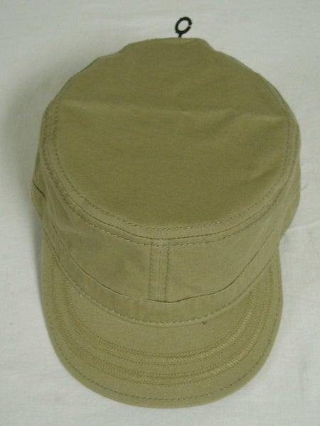 Military Style Fitted Hat (Tan, L/XL) Blank Ranger Golf Cap NEW