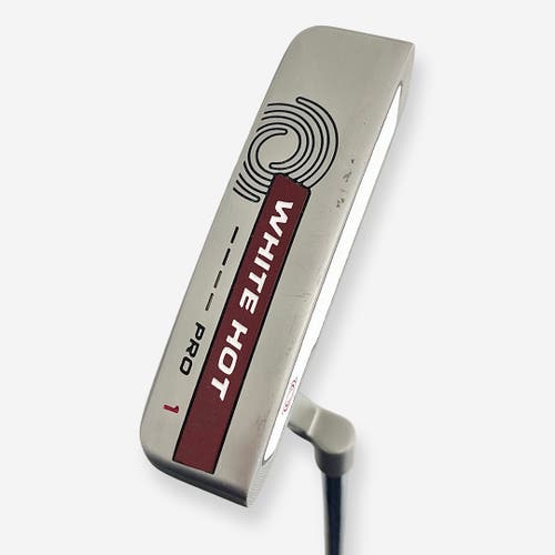 Odyssey White Hot Pro 1 Putter Right Handed Steel Shaft 34.5” W/ Headcover