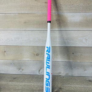 Rawlings FP7E12 30" 18oz Eclipse Fastpitch Softball Bat 2 1/4" White Pink Youth