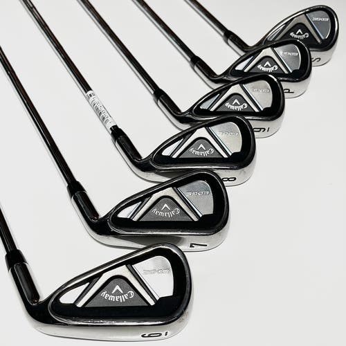 Callaway Edge Iron Set 6-9, PW, SW Right Handed Regular Flex Steel Shafts