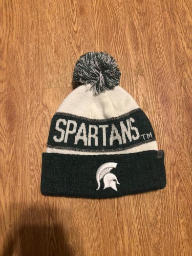 Michigan State Spartans Pom Pom Beanie