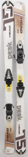 Head Peak 75 Adult Skis with Bindings - 150 cm Used