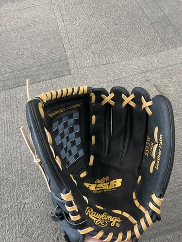 Used Rawlings RSB SOFTBALL SERIES BB/SB Glove RH Throw Black And Tan 13" 11614-S000222123