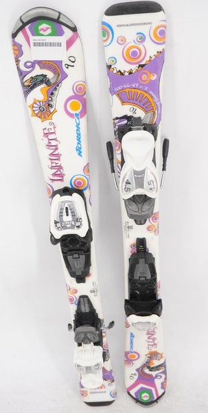 Nordica Infinite Kids Skis with Bindings - 90 cm Used