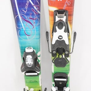 Axis Luna Kids Skis with Bindings - 90 cm Used