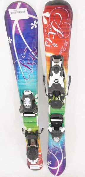 Axis Luna Kids Skis with Bindings - 90 cm Used