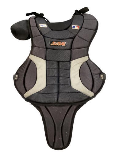 Used All Star CHEST PROTECTOR BLACK Catchers Chest Protector Black Youth 11884-S000053077
