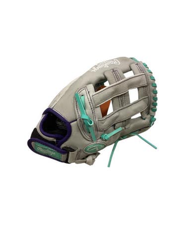 Used Rawlings FASTPITCH BB/SB Glove RH Throw Grey 12 1/2" 11884-S000053056