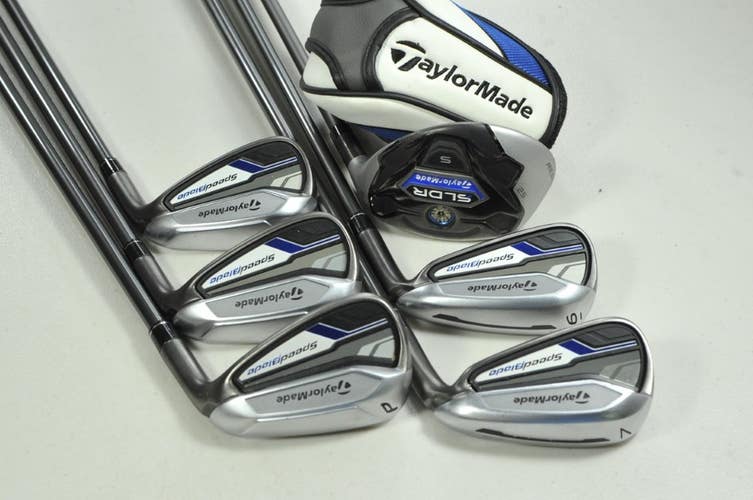 TaylorMade SpeedBlade Ladies 6-PW Iron Set, SLDR S 5 Hybrid Set RH Graph #203116