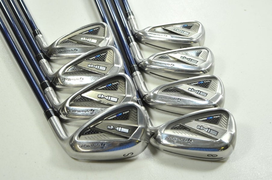 TaylorMade SIM2 5-PW,AW,SW Max Iron Set Senior Flex RH Ventus 5 Graphite #203053