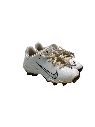Used Nike SOFTBALL DIAMOND BB/SB Cleats White Youth 13.0 11347-S000256044