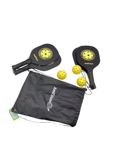 Used AMICOSON PICKLEBALL Pickleball Racquet Black 11347-S000256041