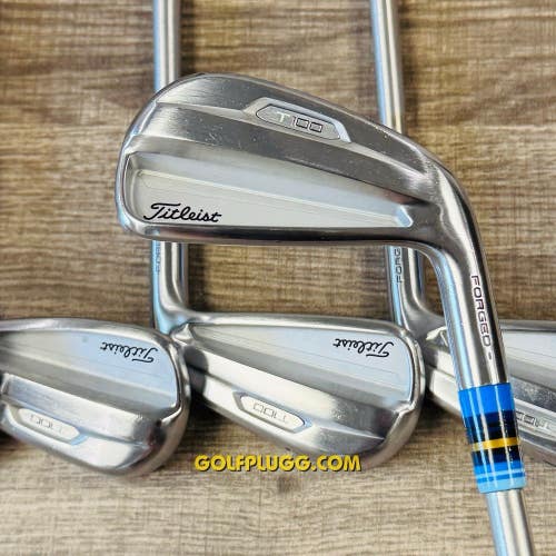2021 Titleist T100 Iron Set 4-PW / KBS Tour C-Taper Lite, Extra Stiff Flex (36)