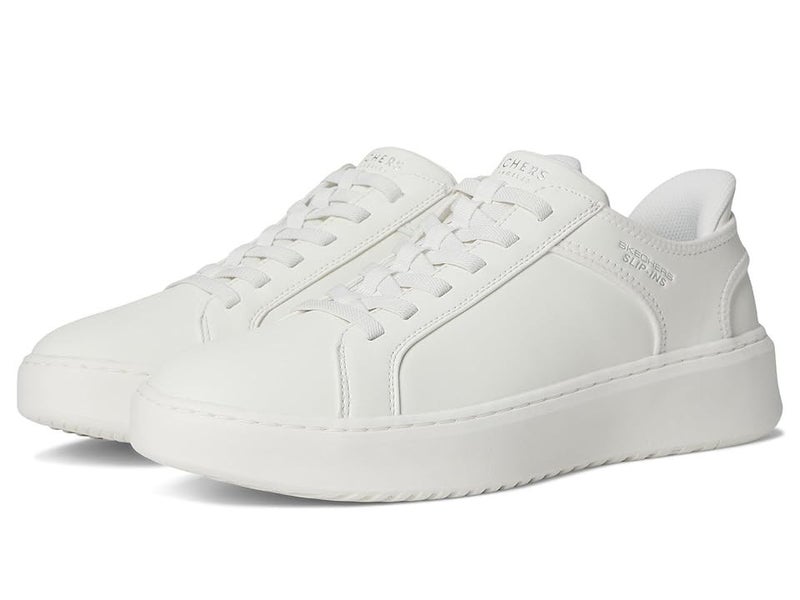 Skechers Court Break Double Vented Sneaker Mens 10.5 White Lifestyle Shoes PQ722