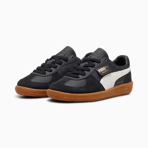 Puma Palermo 397275-03 Sneakers Kids US 5.5Y Black Gray Lifestyle Shoes DDK341