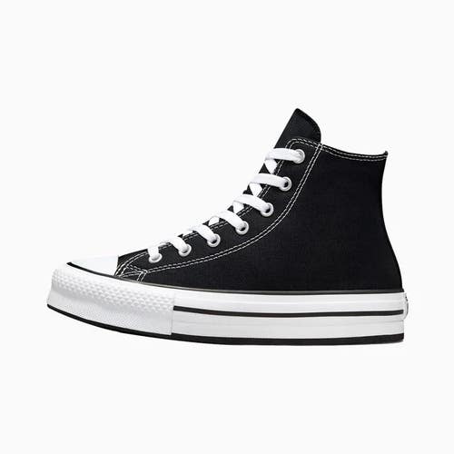 Converse Chuck Taylor All Star EVA Lift 272855F Kids Black Platform Shoes DDK379