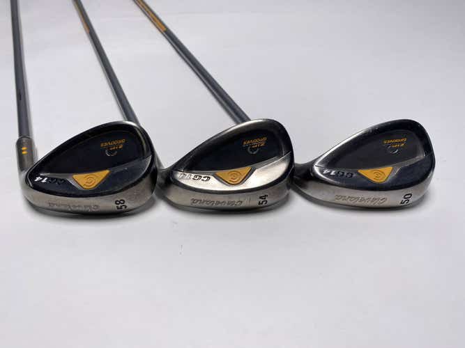 Cleveland CG14 Gunmetal Wedge Set 50* 8 | 54* 12 | 58* 12 G-TECH Mens RH
