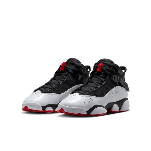 Air Jordan 6 Rings 323419-067 Kids US 4.5Y Black White Lifestyle Shoes DDK342