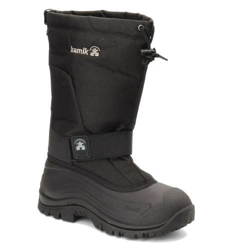 Kamik Greenbay 4 NK0200S-BLK Men's US 9 Wide Black Waterproof Snow Boots DDK347