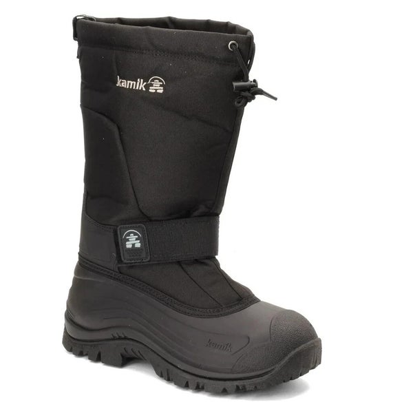Kamik Greenbay 4 NK0200S-BLK Men's US 9 Wide Black Waterproof Snow Boots DDK347