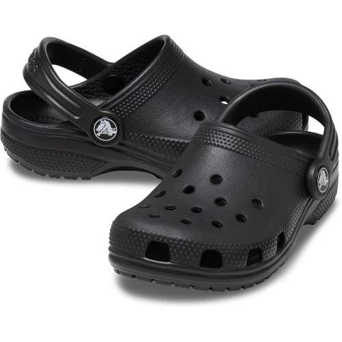 Crocs Classic 206990-001 Clogs Toddler 8 Black Heel Strap Slip On Shoes QLW874