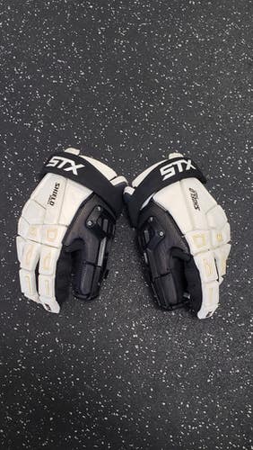 Used STX SHIELD PRO Lacrosse Gloves Mens White XL 11849-S000032063