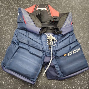 Used CCM CCM PRO Senior Goalie Pant Navy Blue MD 11849-S000032014