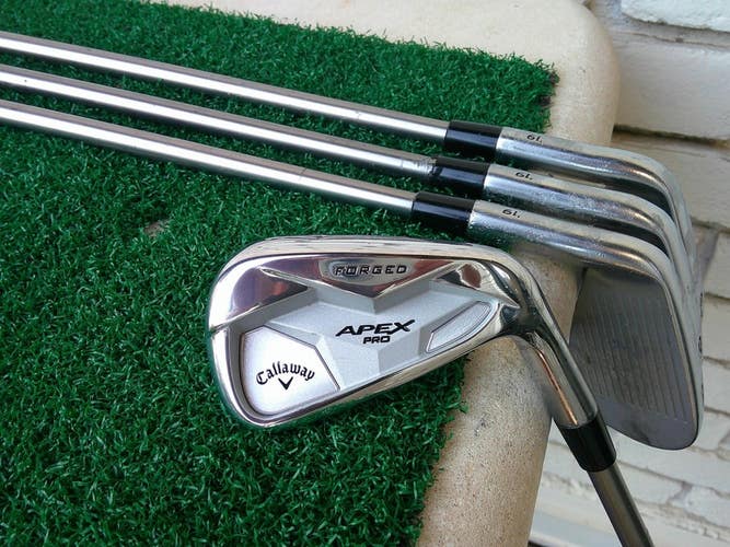 Callaway '19 APEX PRO Forged (7-PW) Iron Set w/ Senior Flex Shafts